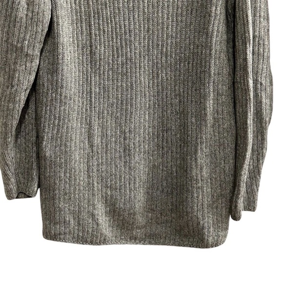 Elizabeth and James Women's Gray Ribbed Turtleneck Sweater Size M - Picture 3 of 7